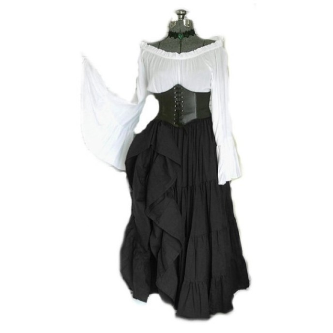 New party long sleeved dresses from Europe and America, medieval clothing from the Renaissance period for wome New party long sleeved dresses from Europe and America, medieval clothing from the Renaissance period for wome