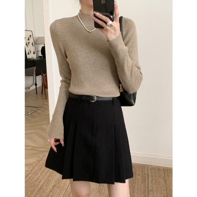 Wool blend yarn high elasticity autumn and winter versatile base sweater