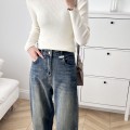 Wool blend yarn high elasticity autumn and winter versatile base sweater