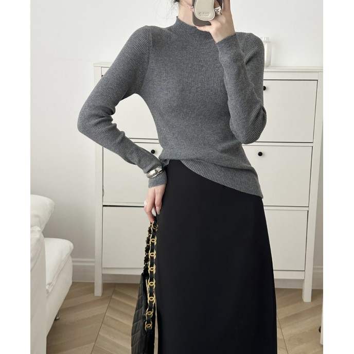 Wool blend yarn high elasticity autumn and winter versatile base sweater