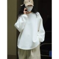 Early Autumn New Japanese Round Neck Silhouette Lightweight Air Layer Sweater Jelly Feel Skincare Leisure Slimming Casual Top for Women Early Autumn New Japanese Round Neck Silhouette Lightweight Air Layer Sweater Jelly Feel Skincare Leisure Slimming Casual Top for Women