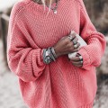 Winter new product knit sweater loose oversized sweater jacket