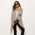 Autumn and winter oversized women's tassel knitted sweater jacket Autumn and winter oversized women's tassel knitted sweater jacket
