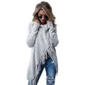 Autumn and winter oversized women's tassel knitted sweater jacket Autumn and winter oversized women's tassel knitted sweater jacket