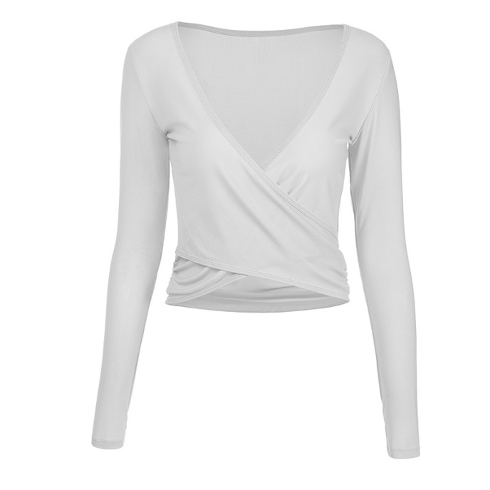 New autumn and winter women's mesh ultra-thin outerwear, slimming and seamless breathable long sleeved yoga clothes, sports and fitness clothes New autumn and winter women's mesh ultra-thin outerwear, slimming and seamless breathable long sleeved yoga clothes, sports and fitness clothes